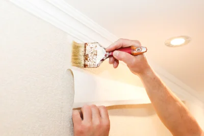 Pose de papier peint à Anteuil — revêtements muraux et toiles de verre